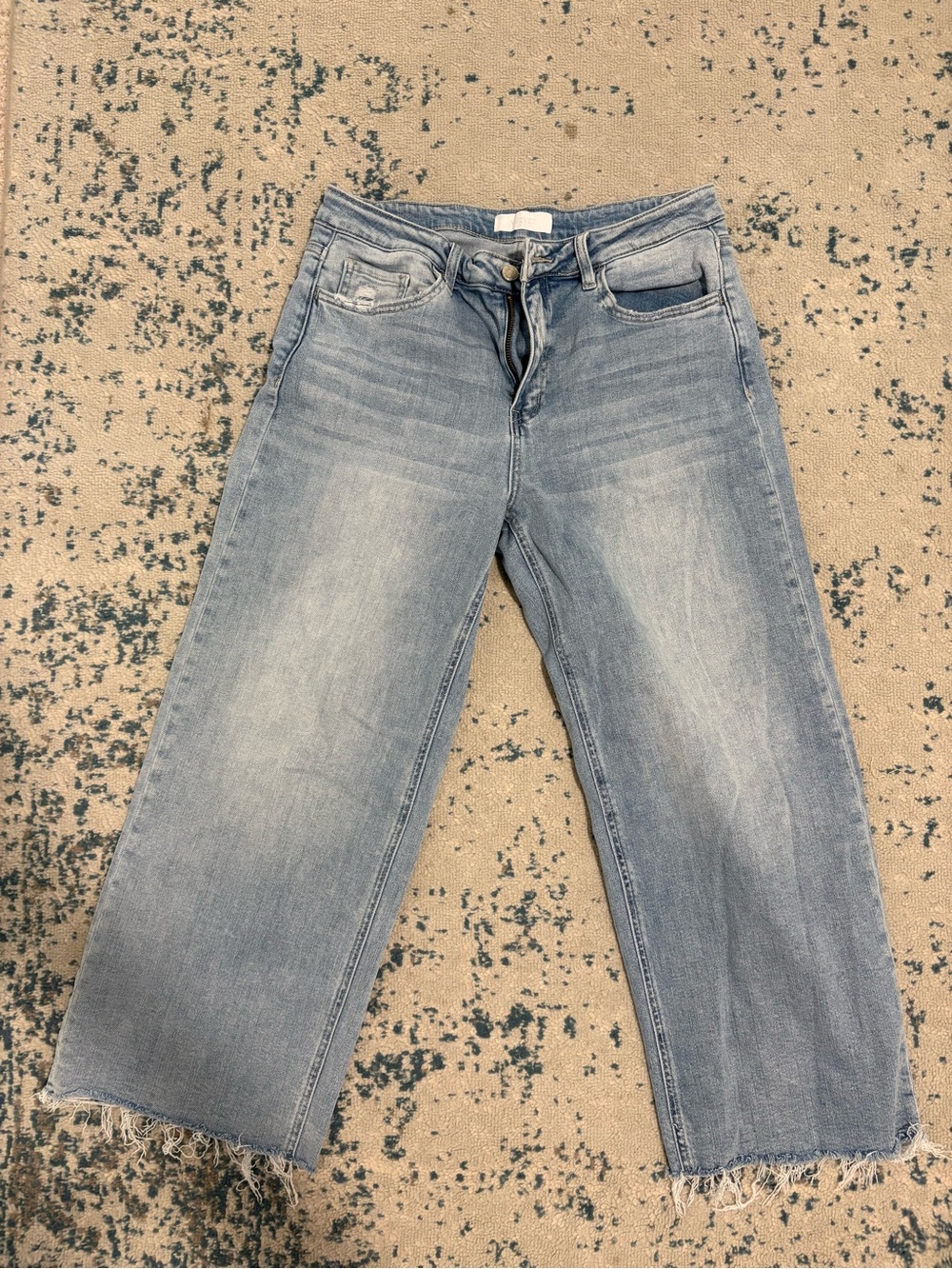 VERVET BY FLYING MONKEY Light Blue Wide Leg Jeans